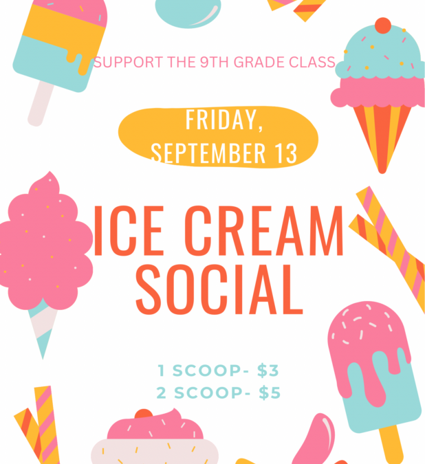 K-12 Students – Ice Cream Social Fundraiser